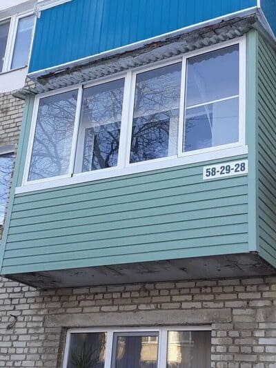 Остекление балкона г. Донской улица Заводская